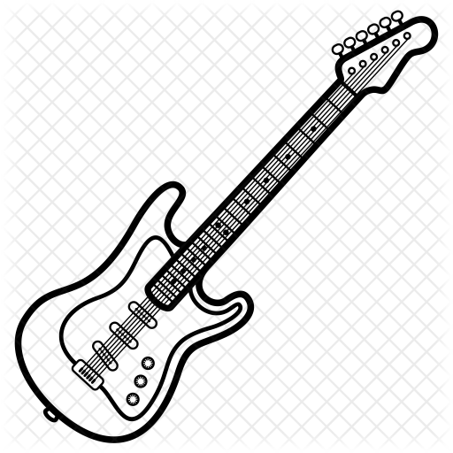 Guitars Icon of Line style - Available in SVG, PNG, EPS, AI & Icon fonts