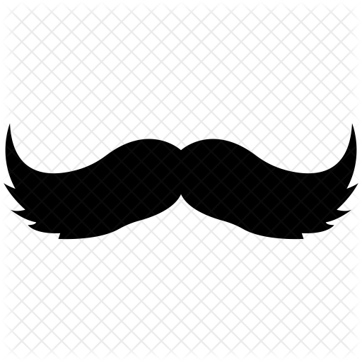 Gunslinger Mustache Icon Download in Glyph Style