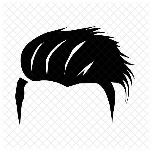 Hairstyle Icon Of Glyph Style Available In Svg Png Eps Ai