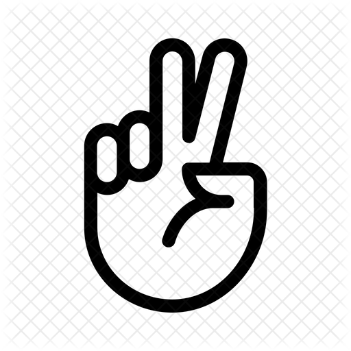 Hand Peace And Love Icon Of Line Style Available In Svg Png Eps Ai Icon Fonts