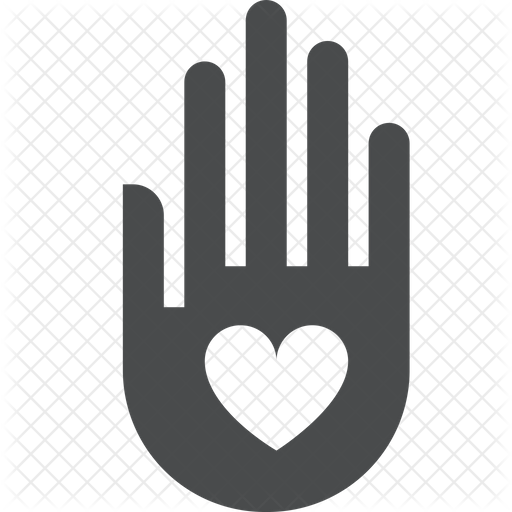 Free Hand With Heart Icon Of Glyph Style Available In Svg Png Eps Ai Icon Fonts