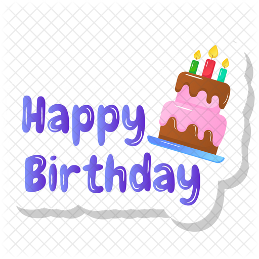 Download Free Happy Birthday Icon Of Sticker Style Available In Svg Png Eps Ai Icon Fonts