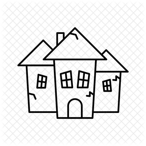 Haunted House Icon Of Line Style Available In Svg Png Eps Ai Icon Fonts