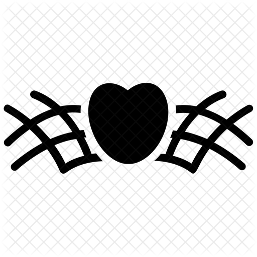 Heart Tattoo Icon - Download in Glyph Style