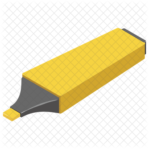 Highlighter Icon Of Isometric Style Available In Svg Png Eps Ai Icon Fonts