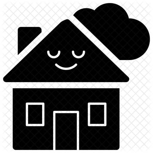 House Emoji Emoji Icon Download in Glyph Style