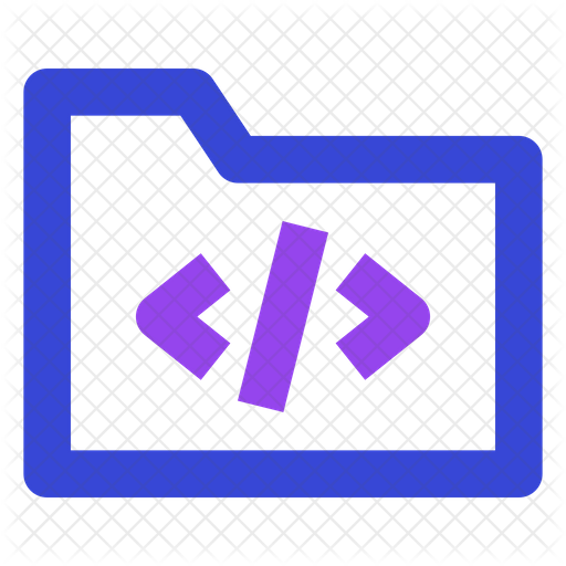 Html folder Icon - Download in Line Style