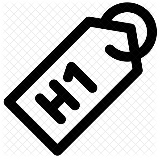 Html Tags Icon - Download in Line Style