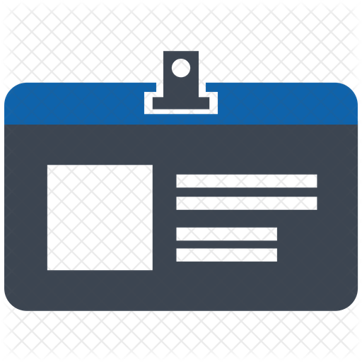 Id Card Icon Download in Flat Style