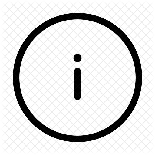 Info Circle Thin Line Icon Font - Download in SVG, Font, React ...