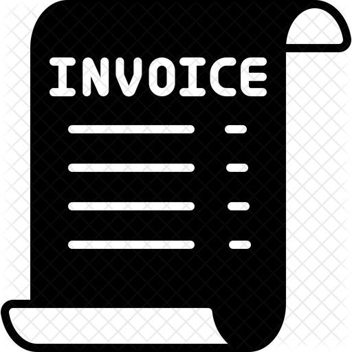 Invoice Receipt Icon - Download in Glyph Style