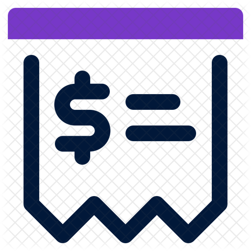 Invoice Receipt Icon - Download in Dualtone Style