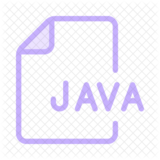 Java file Icon - Download in Colored Outline Style