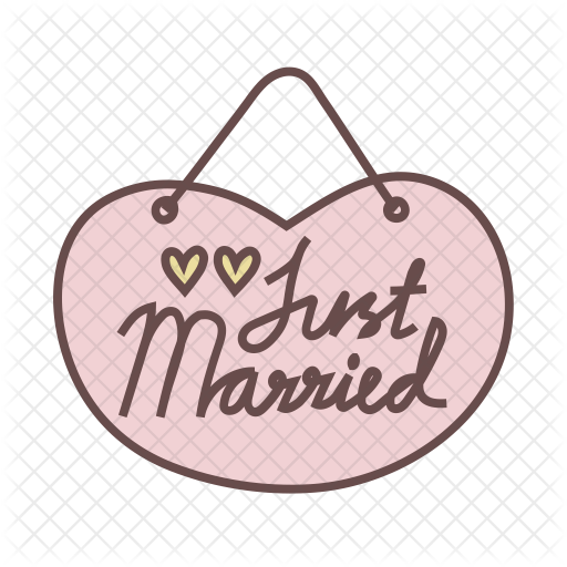 just married icon of colored outline style available in svg png eps ai icon fonts just married icon