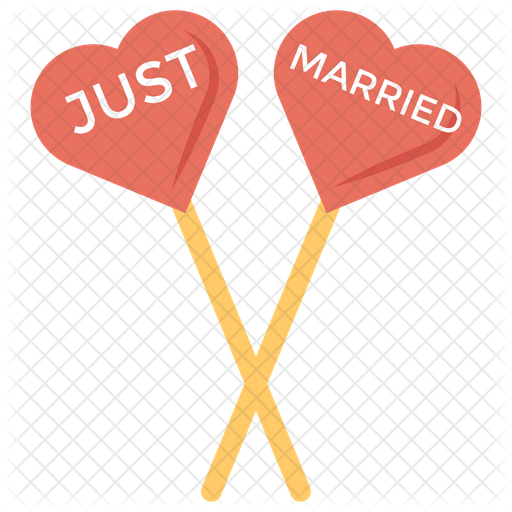 just married props icon of flat style available in svg png eps ai icon fonts just married props icon