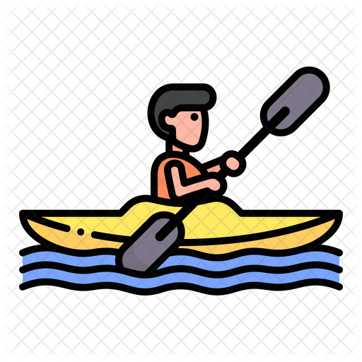 Download Free Kayak Colored Outline Icon Available In Svg Png Eps Ai Icon Fonts