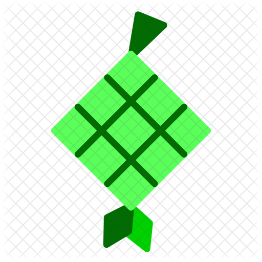 Ketupat Icon Of Flat Style Available In Svg Png Eps Ai Icon Fonts