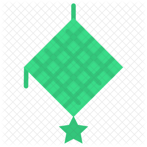 Ketupat Icon Of Flat Style Available In Svg Png Eps Ai Icon Fonts