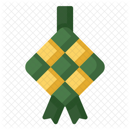 Ketupat Icon Of Flat Style Available In Svg Png Eps Ai Icon Fonts