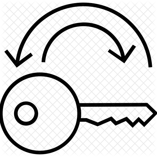 Key Generator Icon Download in Line Style