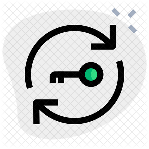 Key Transfer Icon Download in Colored Outline Style