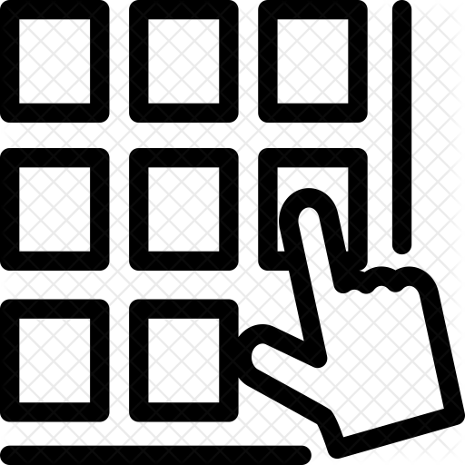 Keypad Icon - Download in Line Style