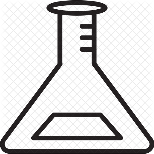 Lab Flask Icon Download in Line Style