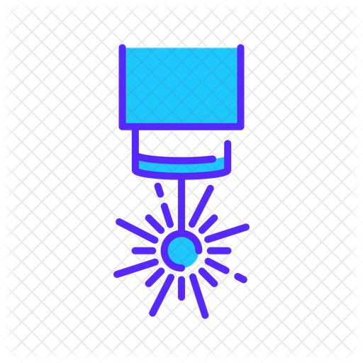 Laser Spark Icon Download in Colored Outline Style