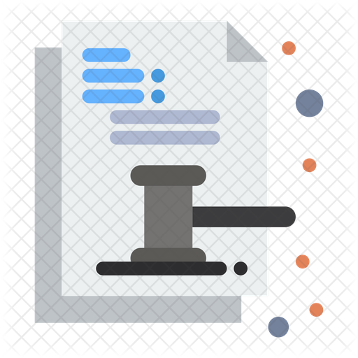 Law Document Icon - Download in Flat Style