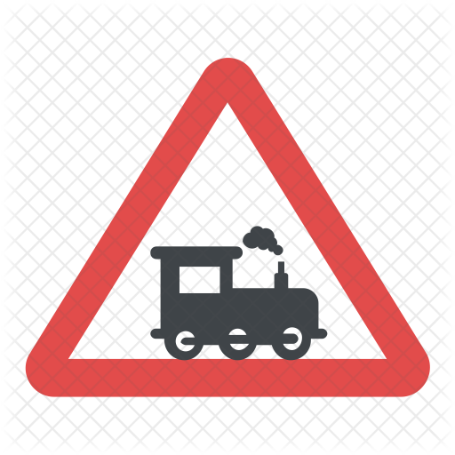 Free Level Crossing Sign Flat Icon Available In Svg Png Eps Ai Icon Fonts