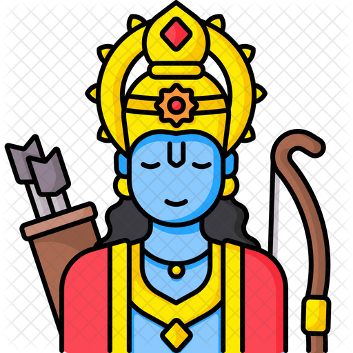 lord rama icon of colored outline style available in svg png eps ai icon fonts lord rama icon