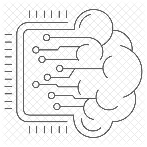 Machine Learning Icon - Download in Line Style