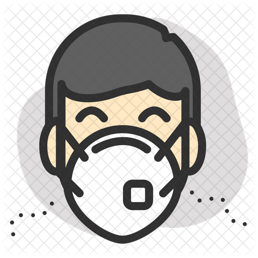 Free Man wearing mask Icon of Colored Outline style - Available in SVG
