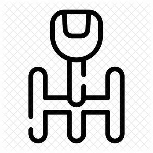 Manual Transmission Icon Download in Line Style