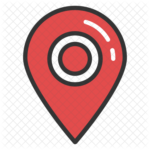 Map Locator Icon - Download In Colored Outline Style