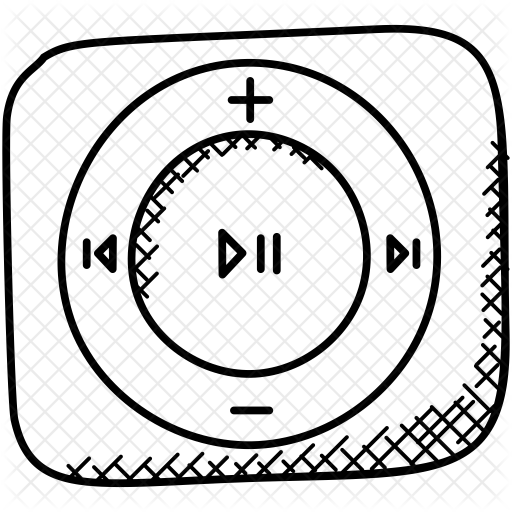 Media player Controls Icon - Download in Line Style