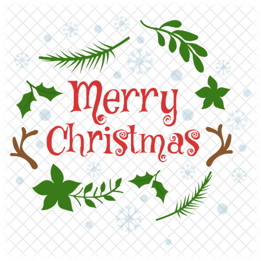 Merry Christmas Icon - Download in Flat Style