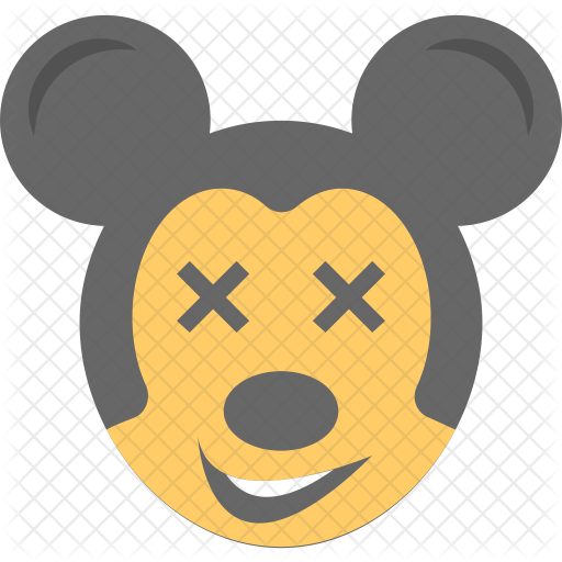 Mickey Mouse Emoji Icon.