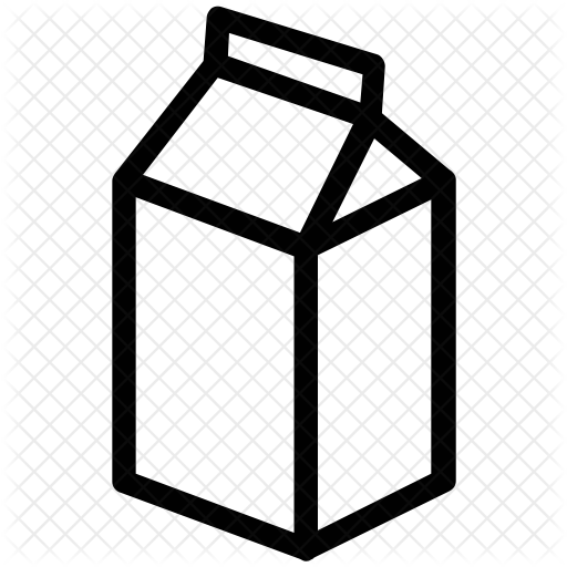 Milk carton Icon - Download in Line Style