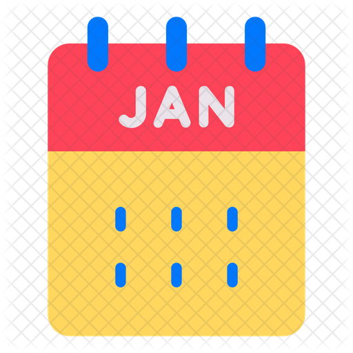 Month Calendar Icon Download in Flat Style