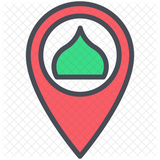 Mosque Location Icon Of Colored Outline Style Available In Svg Png Eps Ai Icon Fonts