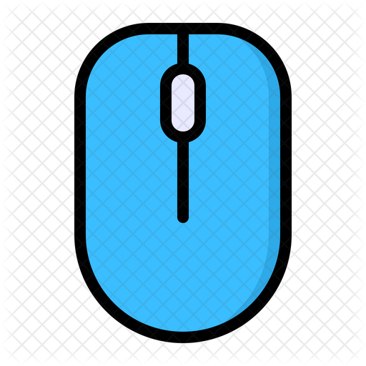 Mouse Icon Download in Colored Outline Style