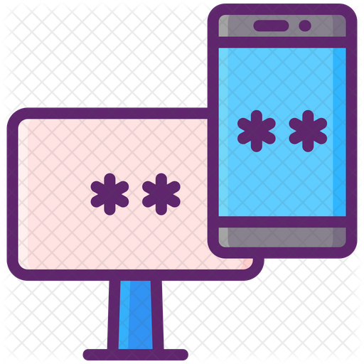Multi Factor Authentication Icon - Download in Colored Outline Style