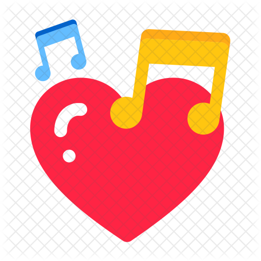 Music Love Icon Of Flat Style Available In Svg Png Eps Ai Icon Fonts
