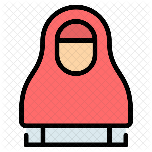 Muslim Woman Icon Of Colored Outline Style Available In Svg Png Eps Ai Icon Fonts