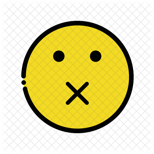 Mute emoji Emoji Icon Download in Colored Outline Style