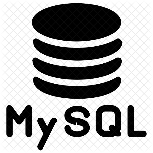 mysql database icon of glyph style available in svg png eps ai icon fonts mysql database icon