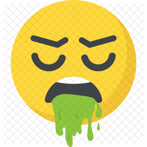 Nauseated emoji Icon - Download in Flat Style