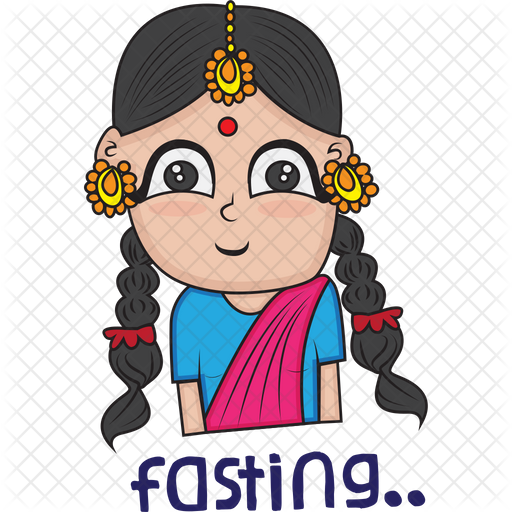 Navratri Fasting Icon Of Sticker Style Available In Svg Png Eps Ai Icon Fonts