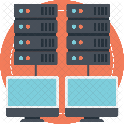 Network Storage Icon - Download in Flat Style